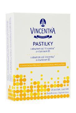 Vincentka pastilky s ovocnou příchutí 18ctb