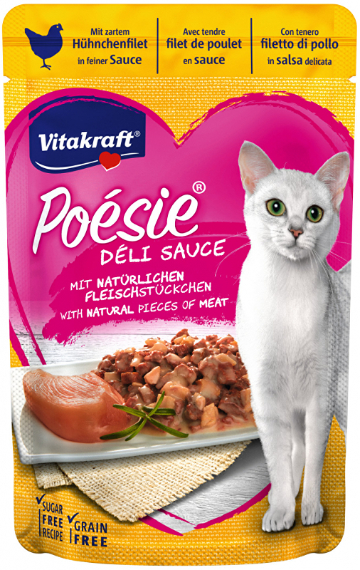 Vitakraft Cat Poésie DéliSauce kapsa kuřecí 85g