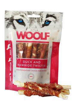 WOOLF pochoutka Duck&Rawhide twister 100g