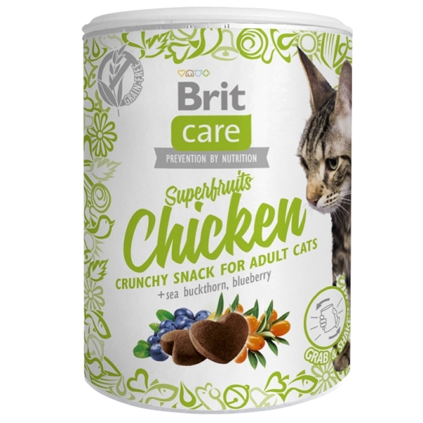 Brit Care Cat Snack Superfruits Chicken  100g