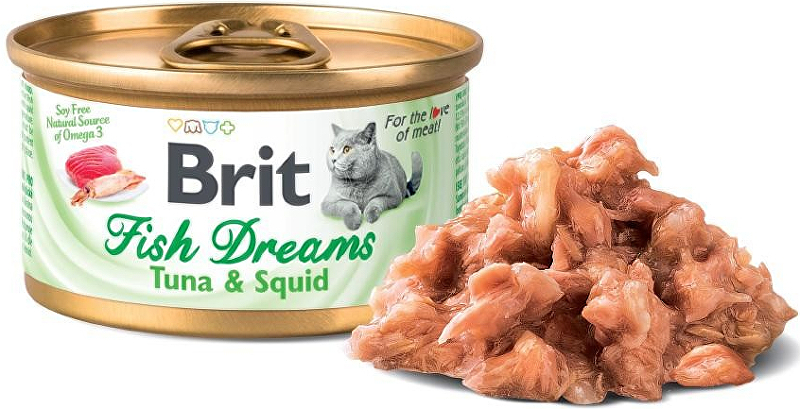 Brit Cat konz Brit Fish Dreams Tuna & Squid 80g