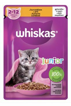 Whiskas kaps. Core Junior kuřecí v želé 85g