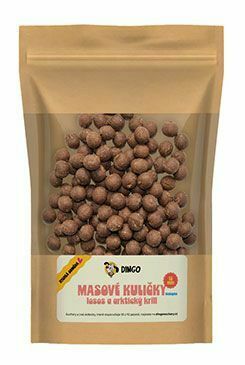 DINGO masové kuličky losos a arktický krill 12mm/150g