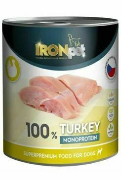 IRONpet Dog Turkey konzerva 800g + Množstevní sleva