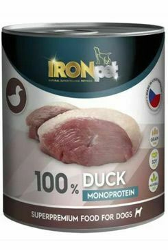 IRONpet Dog Duck konzerva 800g + Množstevní sleva