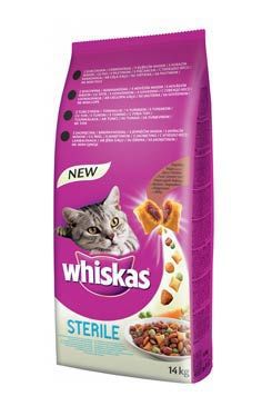 Whiskas Dry s kuřecím masem 1,4kg STERILE